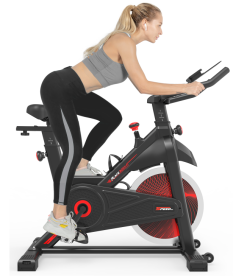 Indoor Cycling Exercise Bike Stationary, Home Gym Workout Fitness Bike with Comfortable Cusion