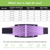 Women's waist training device Neoprene sauna sweat training belt waist shaping belt (purple) size M