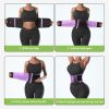 Women's waist training device Neoprene sauna sweat training belt waist shaping belt (purple) size M