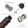 Adjustable Steel Tangle-Free Jump Rope With Ball Bearings And Foam Handle For Adults And Kids; Home Fitness Exercise Accessories