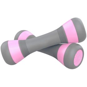 Ladies Cast Iron Coated Adjustable Dumbbells (Color: Pink)