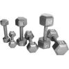 Multi-weight cast iron hexagonal dumbbell, single bar